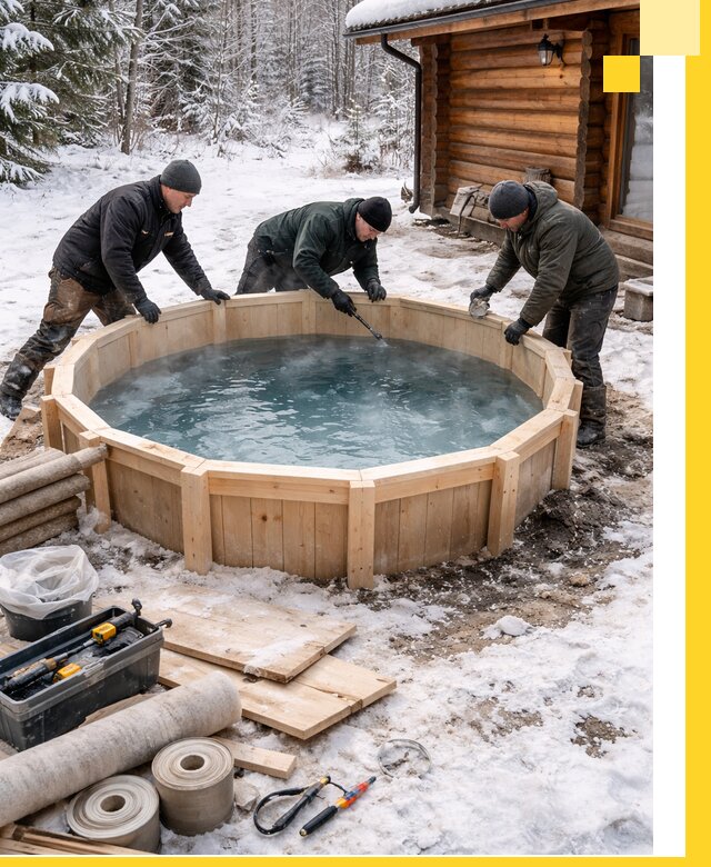 Изготовление и установка ледяных купелей под ключ в Северодвинске